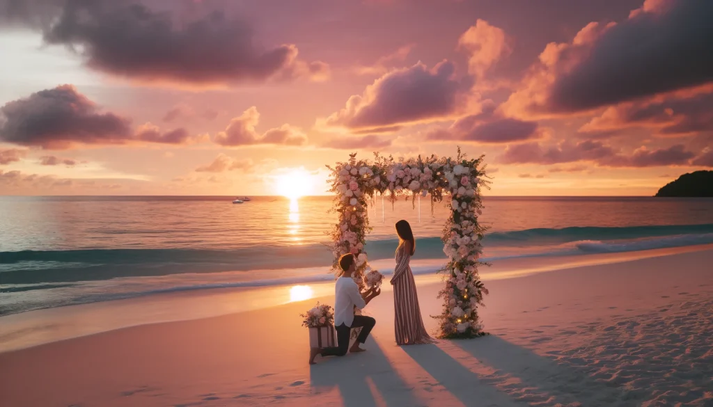 Beach spot for Best Engagement Proposal